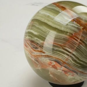Green Calcite Onyx Sphere